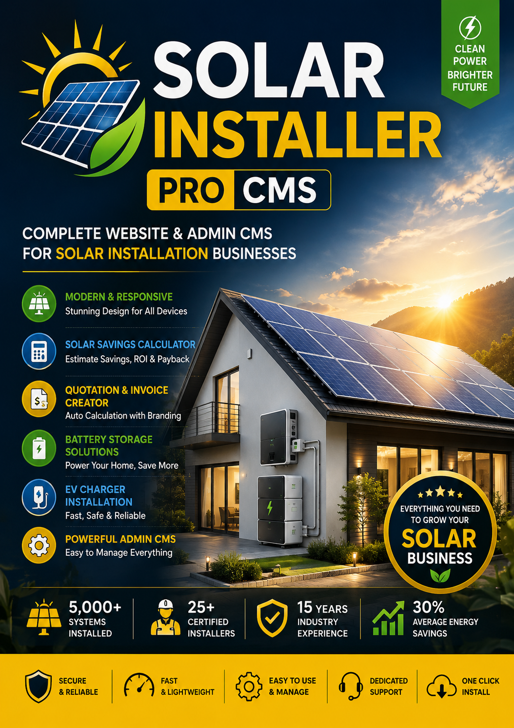 Solar Installer PRO CMS v1
